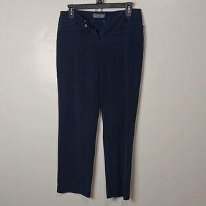 Covington Navy Women's Straight-Leg Trousers